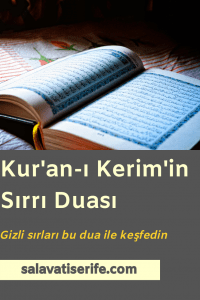 Kur'an-ı Kerim'in Sırrı Duası